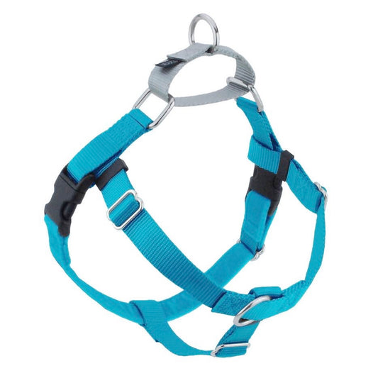 Freedom No Pull Dog Harness | Adjustable Gentle Comfortable Control for Easy Dog Walking | for Small Medium and Large Dogs | With dual clip leash | Made in USA