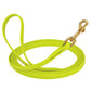 Waterproof Biothane Dog Long Lead 5/8" x 20' with Solid Brass Clip stitched onto Lead -much SAFER than using Grommets
