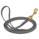 Waterproof Biothane Dog Long Lead 5/8" x 20' with Solid Brass Clip stitched onto Lead -much SAFER than using Grommets-Boats n Barks
