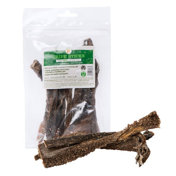 Dried Tripe Sticks Natural Chews for Dogs made in UK 100g-Boats n Barks