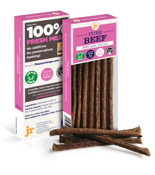 JR Pet Products 100% Pure Beef Sticks for Dogs made in UK
