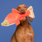 Fluff & Tuff Salmon Soft Dog Toy with Squeaker Machine Washable 14"