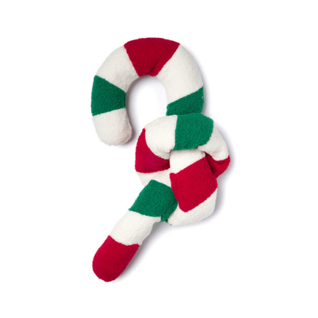 Twisty Christmas Candy Cane  5ft Long Dog Toy with Crinkles and Squeakers