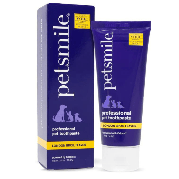 Petsmile Professional Dog Toothpaste Only Toothpaste accepted by Veterinary Oral Health Council (VOHC) LONDON BROIL-Boats n Barks