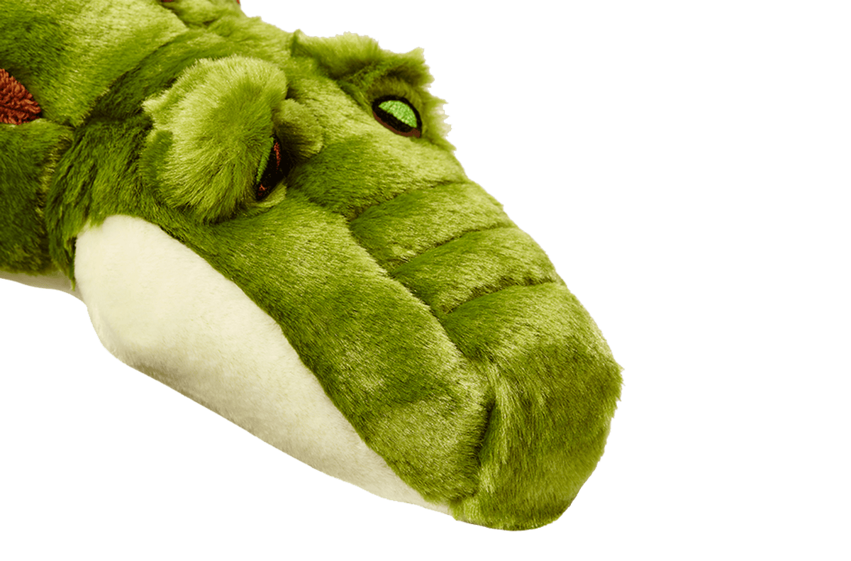 Fluff & Tuff Big Daddy Gator Soft Dog Toy with Squeaker Machine Washable 23"-Boats n Barks