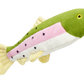 Fluff & Tuff Burt Lake Trout Soft Dog Toy with Squeaker Machine Washable 12"