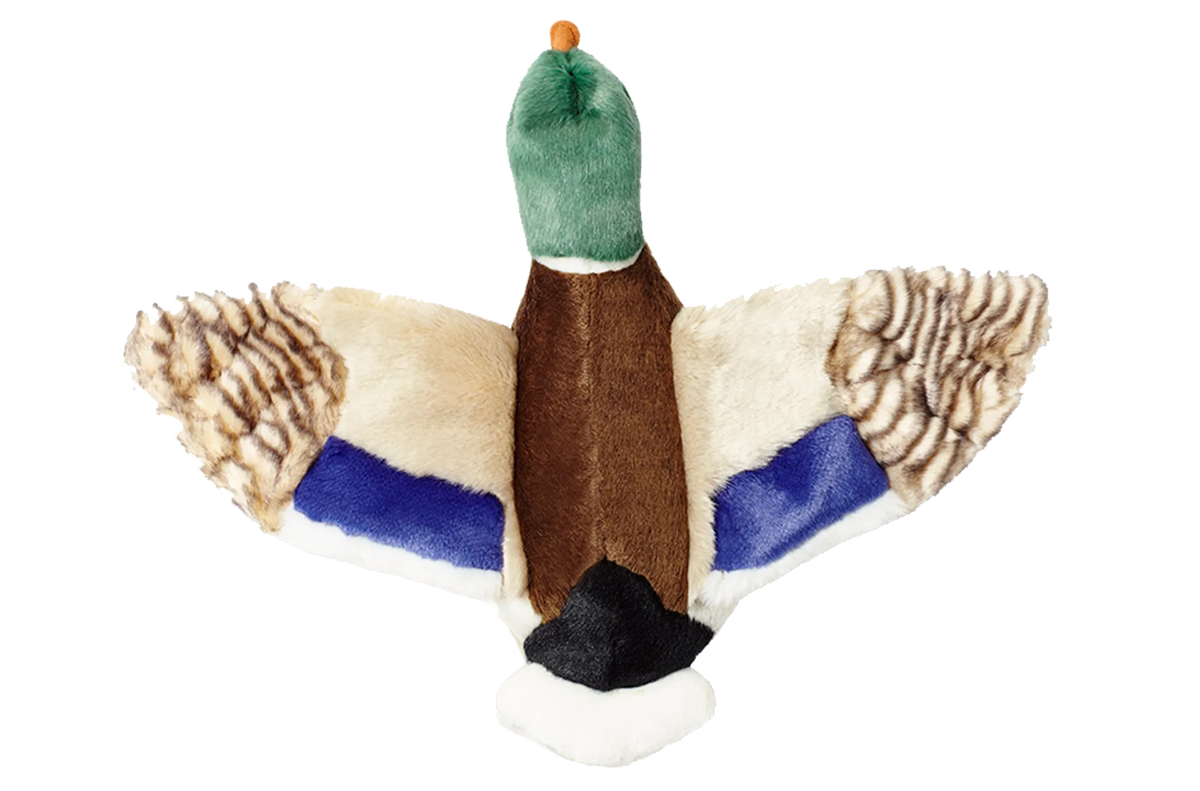 Fluff & Tuff Wally Mallard - Large Plush Dog Toy-Boats n Barks