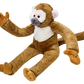 Fluff & Tuff Albert Monkey- Medium Plush Dog Toy