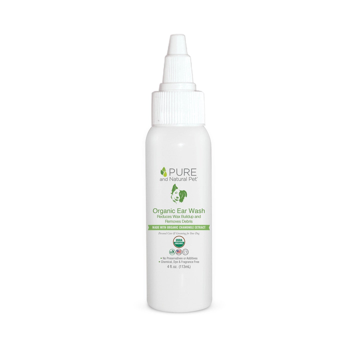 Pure and Natural Organic Ear Wash for Dogs