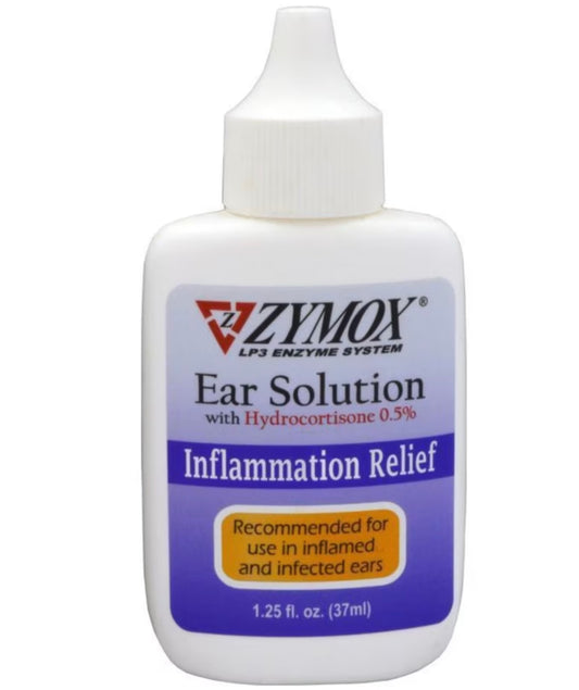 Zymox Pet Ear Solution with Hydrocortisone 1.25oz