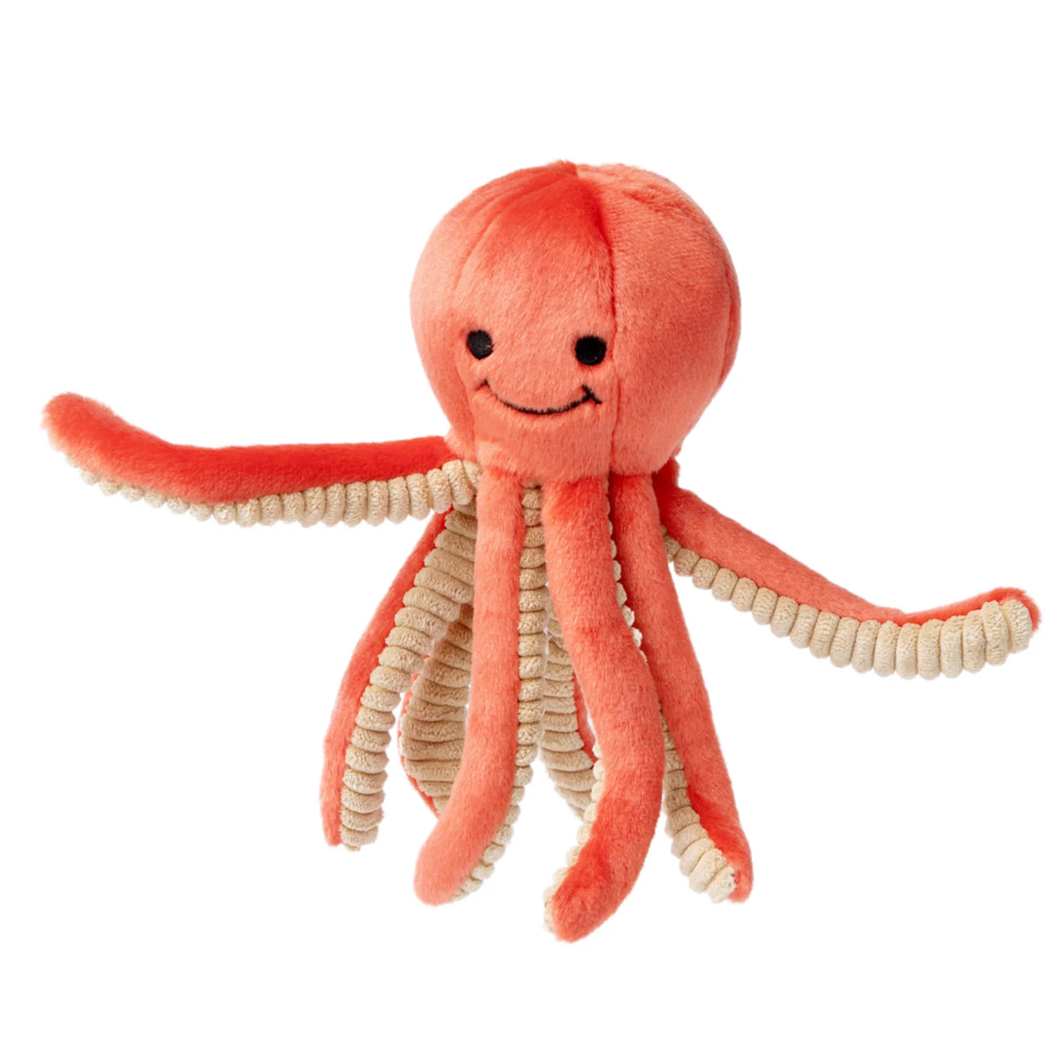 Fluff & Tuff Squirt Octopus Soft Dog Toy with Squeaker Machine Washable-Boats n Barks