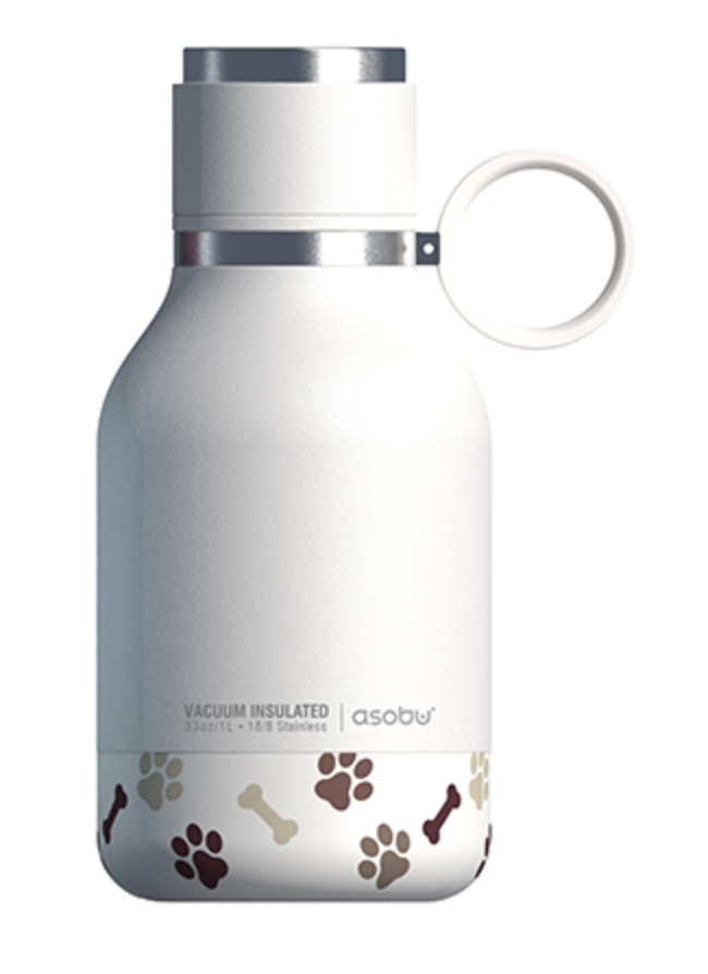 2 in 1 Buddy Bottle Stainless Steel  18/8 Insulated Dog Water Bottle & Bowl Combo