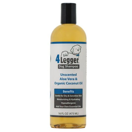 Organic Unscented Aloe Vera & Coconut Oil Hypoallergenic Shampoo for Dogs 100% Natural