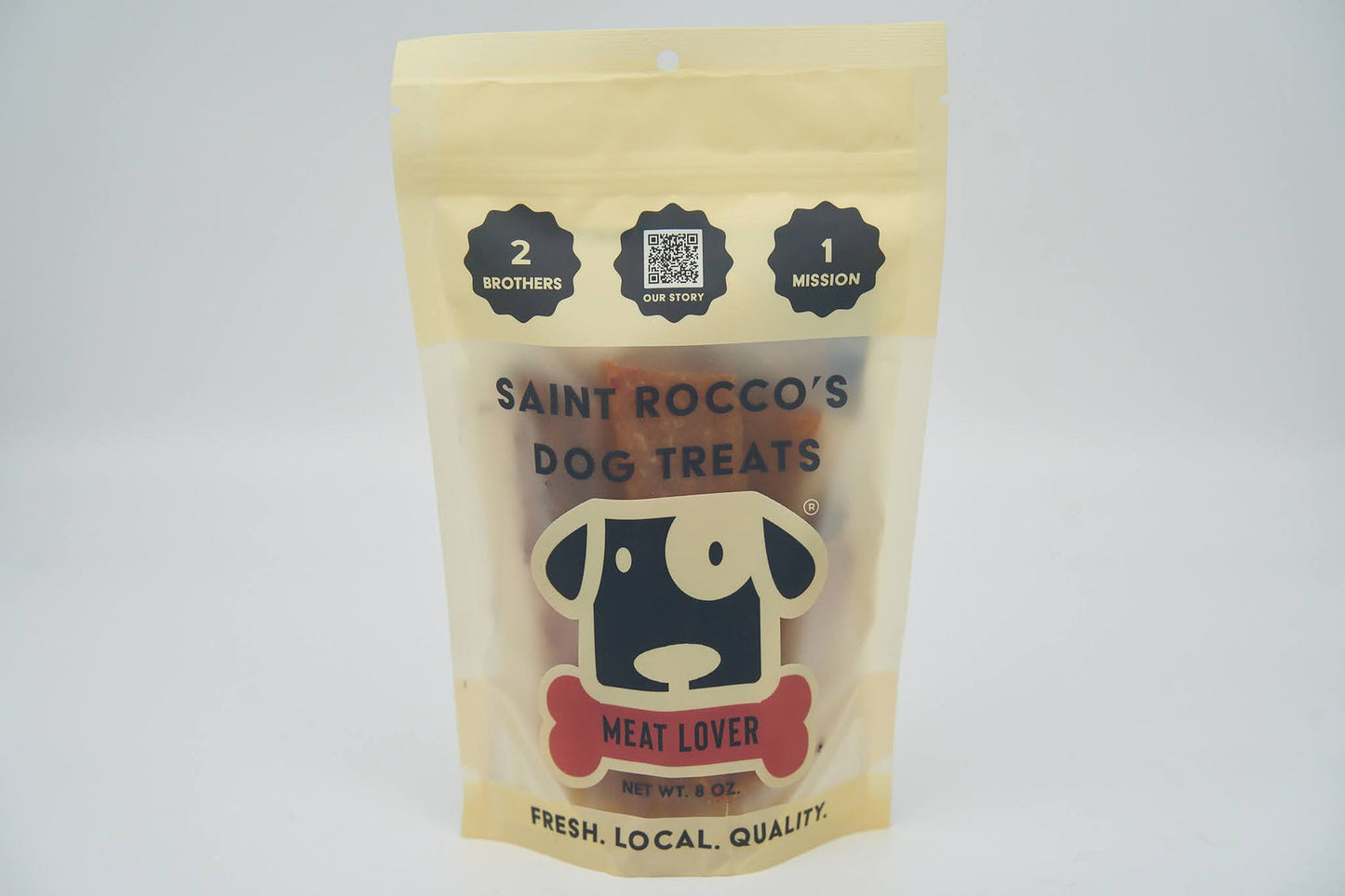 Saint Rocco's Meat Lover ( Chicken & Bacon) Crumb Free Treats for Dogs 8oz