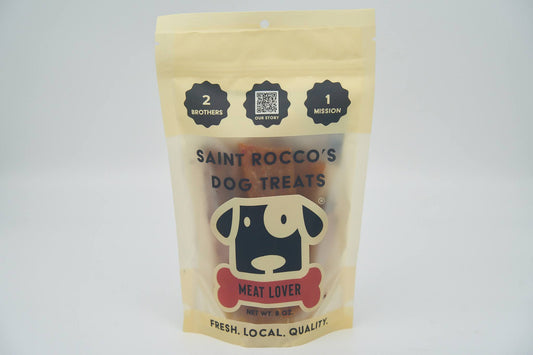 Saint Rocco's Meat Lover ( Chicken & Bacon) Crumb Free Treats for Dogs 8oz