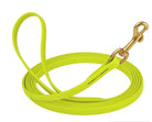 Waterproof Biothane Dog Long Lead 5/8" x 33' with Solid Brass Clip stitched onto Lead -much SAFER than using Grommets-Boats n Barks