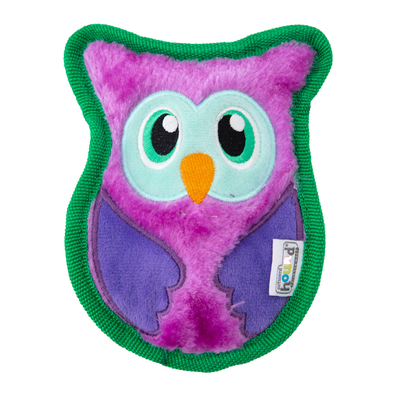 Durablez Mini Plush Owl Dog Toy with Squeaker 6" Long
