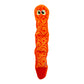 Durablez Snake Plush Dog Toy with Squeaker 24.5" Long Orange/Yellow