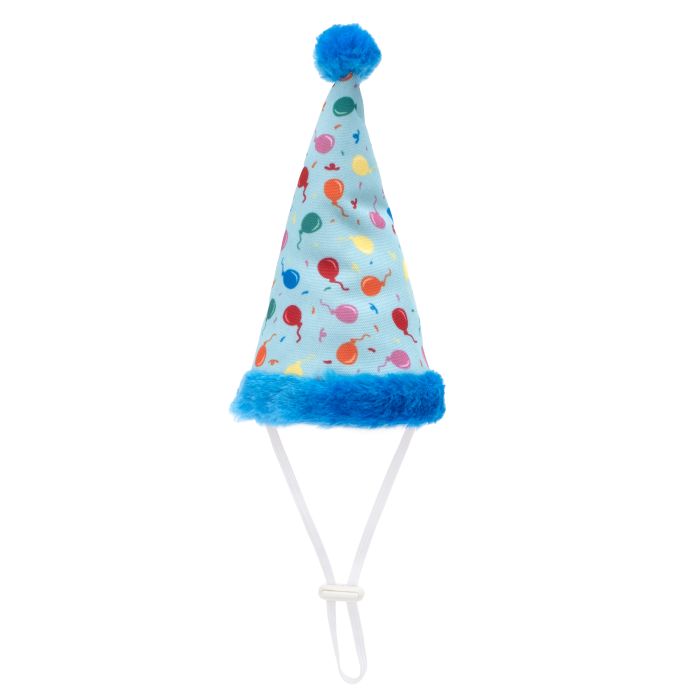 Birthday Party Hat & Toy All in One for Dogs-Blue
