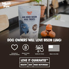 West Paw Air Dried Bison Lung Dog Treats-Boats n Barks