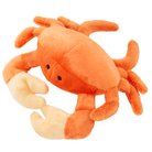 Fluff & Tuff Phyllis Crab Soft Dog Toy with Squeaker Machine Washable-Boats n Barks