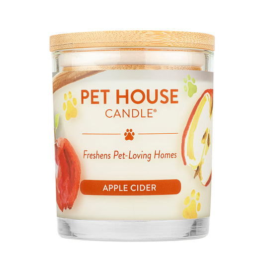 Pet House Candle for Dog Lovers - Apple Cider Scent