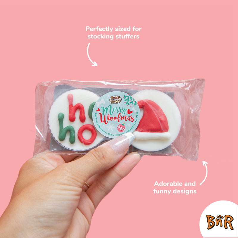 Christmas Pre-packaged Peanut Butter Treat Cups for Dogs (2/pack)