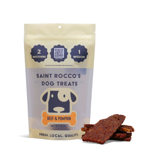 Saint Rocco's Beef & Pumpkin Crumb Free Treats for Dogs 8oz