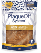 PlaqueOff System™ Dental Care LARGE Bones – Chicken & Pumpkin 13 Bones/Bag-Boats n Barks