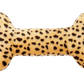 Fluff & Tuff XL Cheetah Bone Dog Toy with Squeaker Machine Washable
