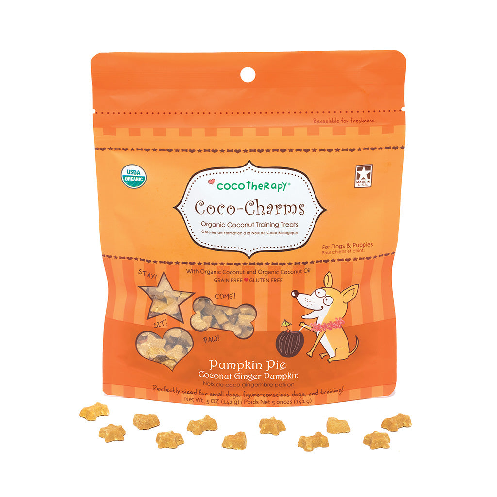 Cococharms Training  Treats for Dogs Coconut and Pumpkin Pie