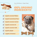 Coco-Milk Bones Treats for Dogs Coconut and Ginger Snaps