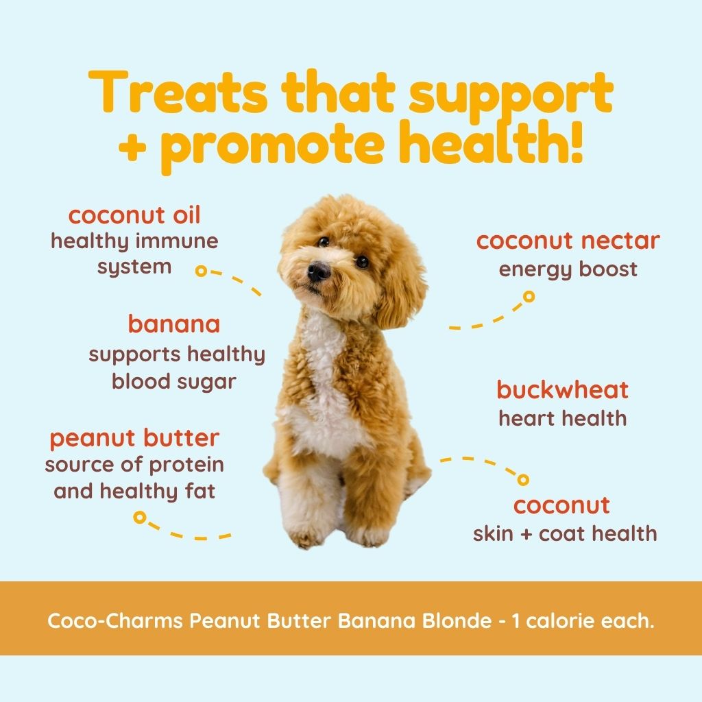Cococharms Training  Treats for Dogs Coconut & Peanut Butter & Banana