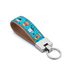 Key Ring Wristlet - Fits over Most Wrists - Coffee Nut-Boats n Barks