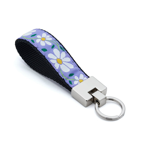 Key Ring Wristlet -  Fits over Most Wrists - Daisy