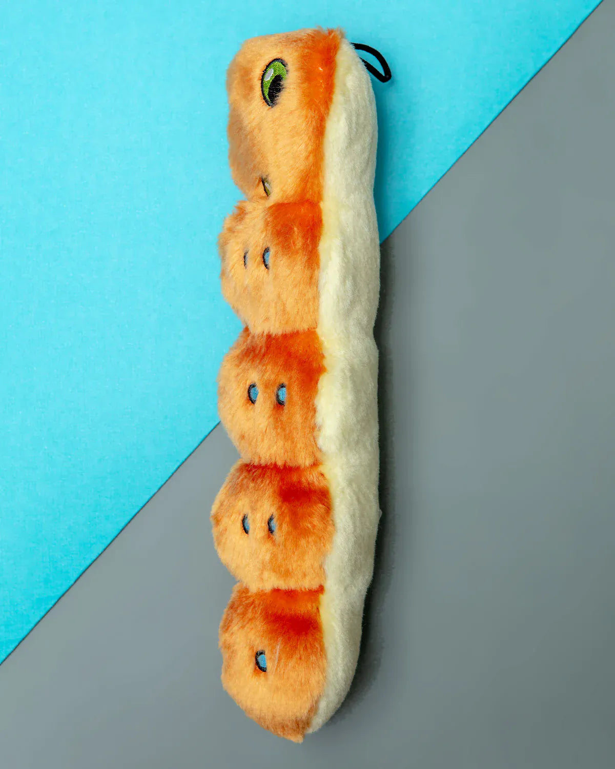 Fluff & Tuff Spicy Caterpillar Soft Dog Toy with Squeaker Machine Washable-Boats n Barks