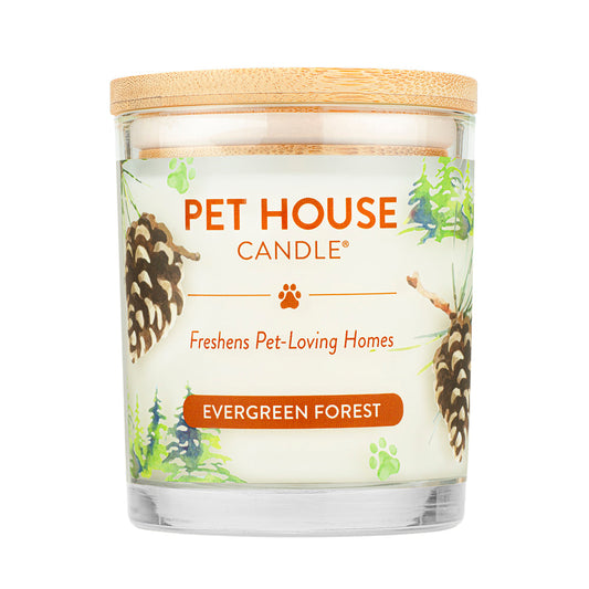 Pet House Candle for Dog Lovers - Evergreen Forest