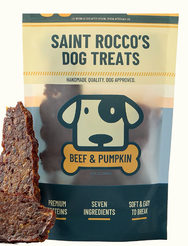 Saint Rocco's Beef & Pumpkin Crumb Free Treats for Dogs 8oz