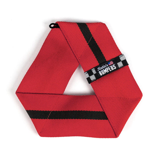Frequent Flyer Triangle Fetch Dog Toy with Squeakers Red