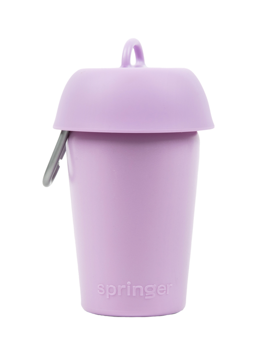 Springer Flip Dog Travel Water Bottle-Lilac