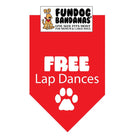 Free Lap Dances Bandana for Medium & Large Dogs 22" x 22" x32" Assorted Colours-Boats n Barks