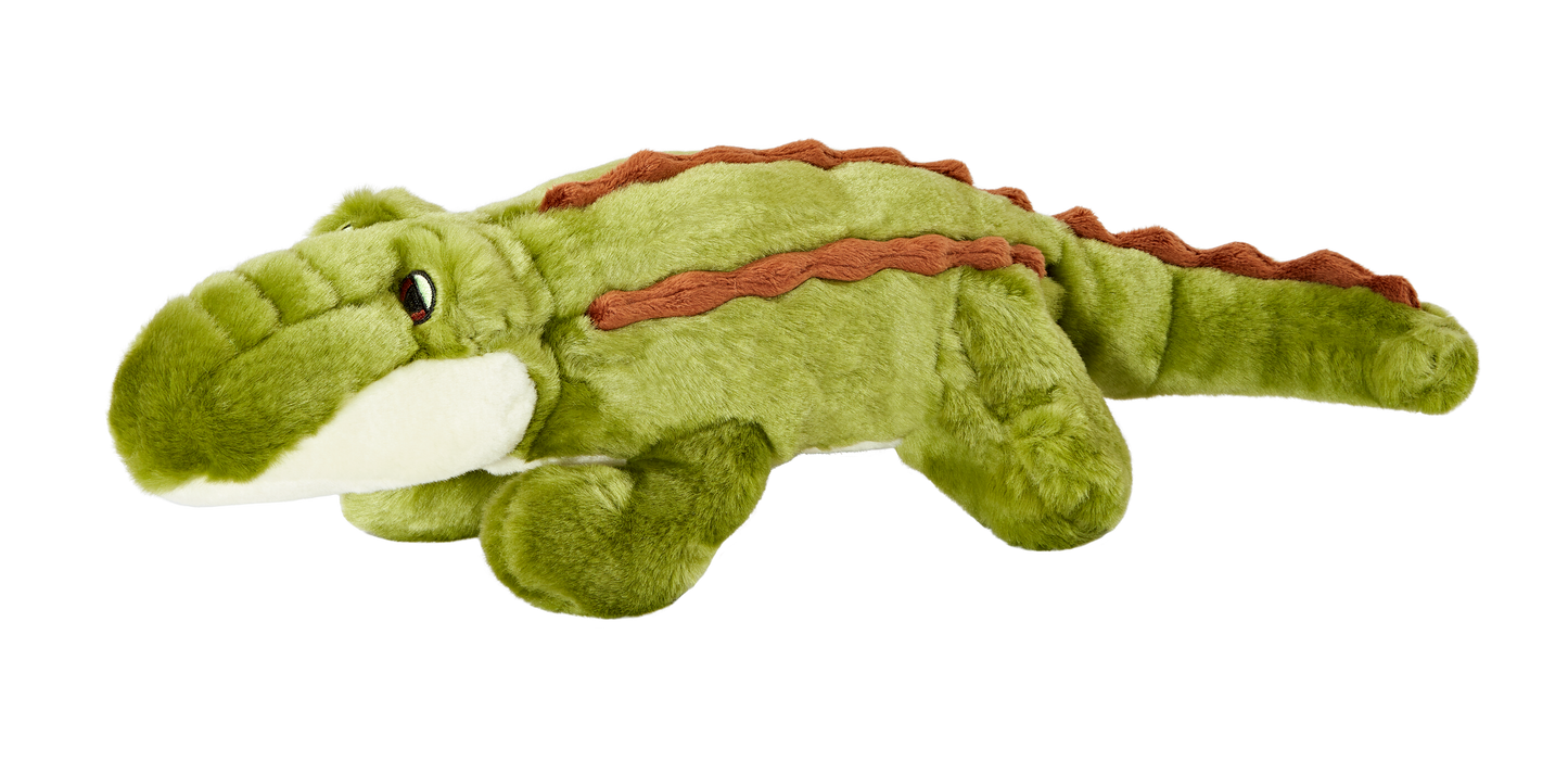 Fluff & Tuff Georgia Gator Soft Dog Toy with Squeaker Machine Washable 18"
