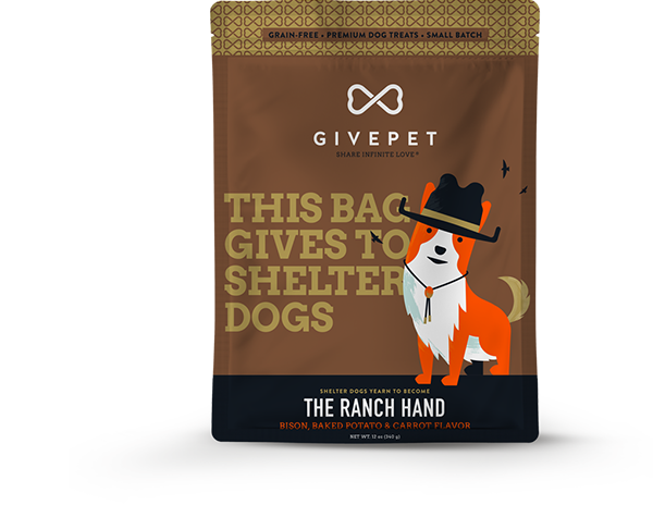 Give Pet Ranch Hand Cookies for Dogs-Bison, Baked Potato, Carrot