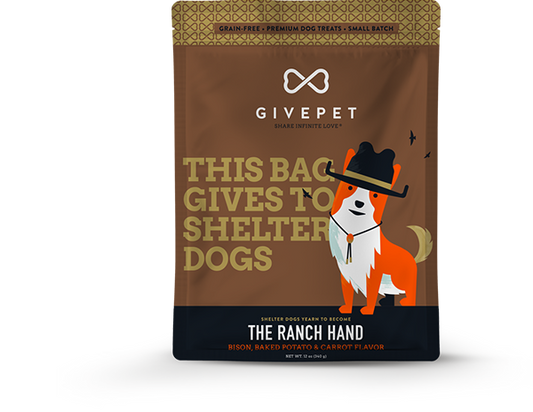 Give Pet Ranch Hand Cookies for Dogs-Bison, Baked Potato, Carrot