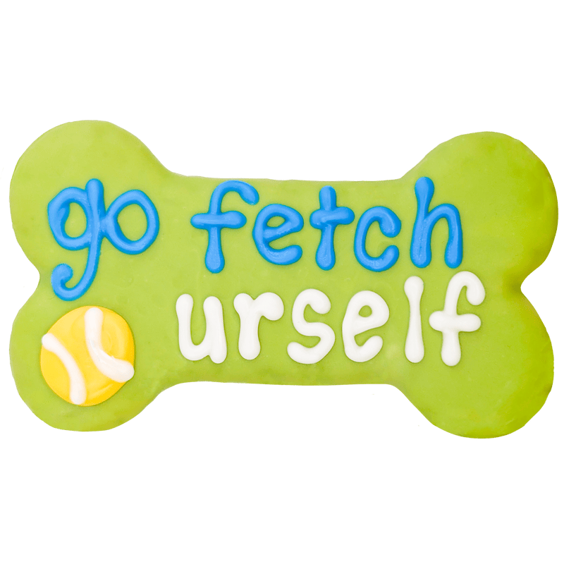 Go Fetch Urself 6" Bone Cookie for Dogs made by Bosco & Roxy's of Canada-Boats n Barks