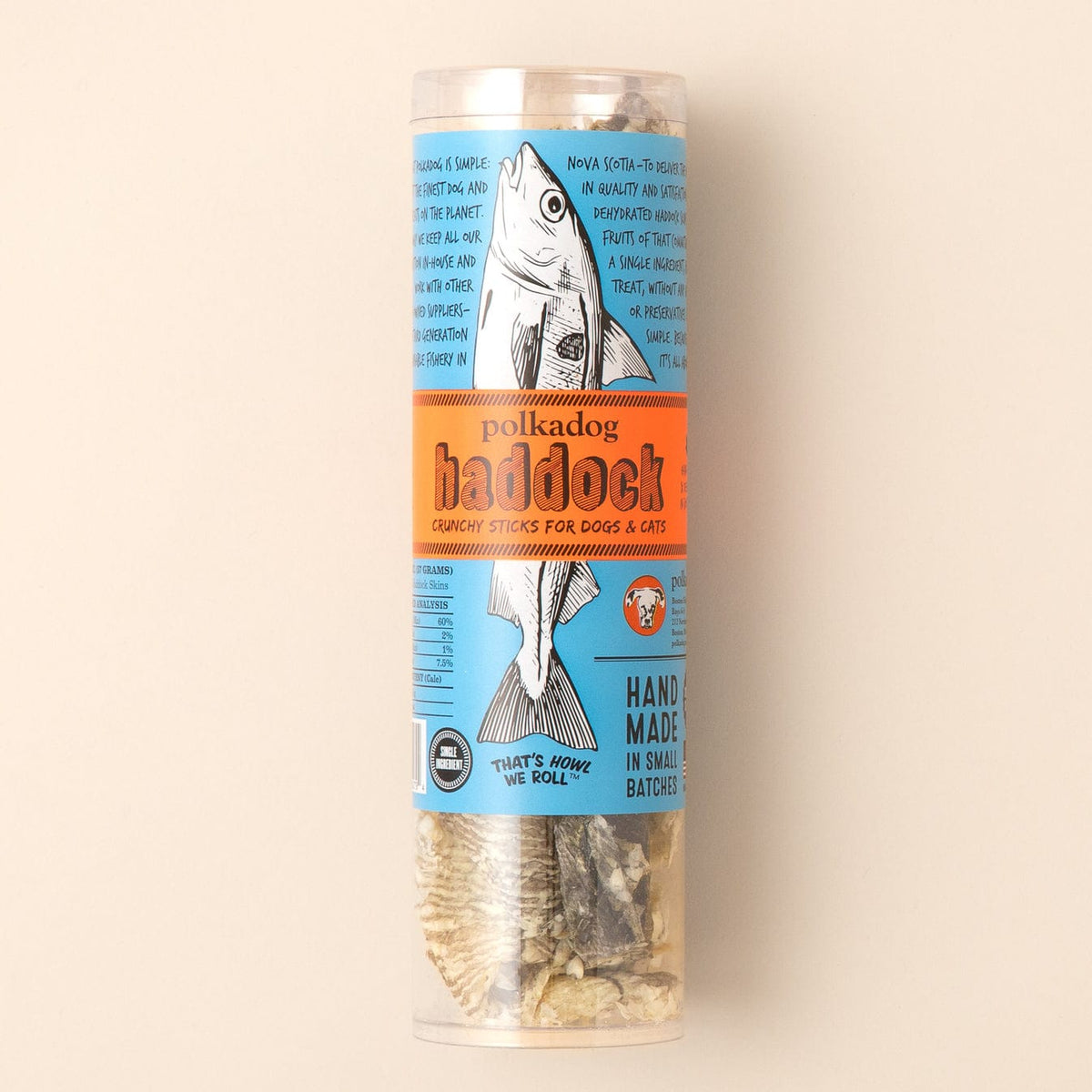 Haddock Skins for Dogs 2oz Tube-Boats n Barks