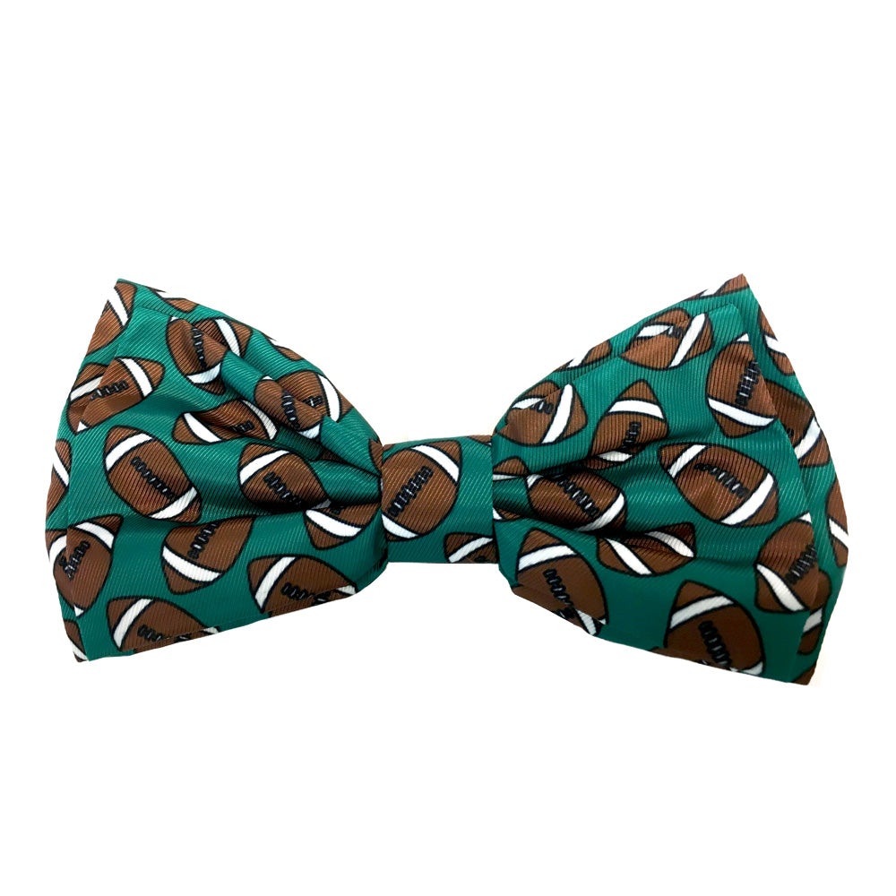 Football Bow Tie for Dogs. A must have for your Superbowl Sunday Party!