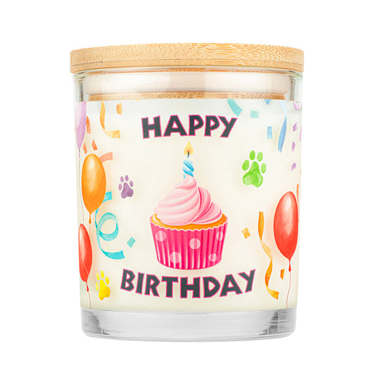 Pet House Candle for Dog Lovers - Happy Birthday Scent