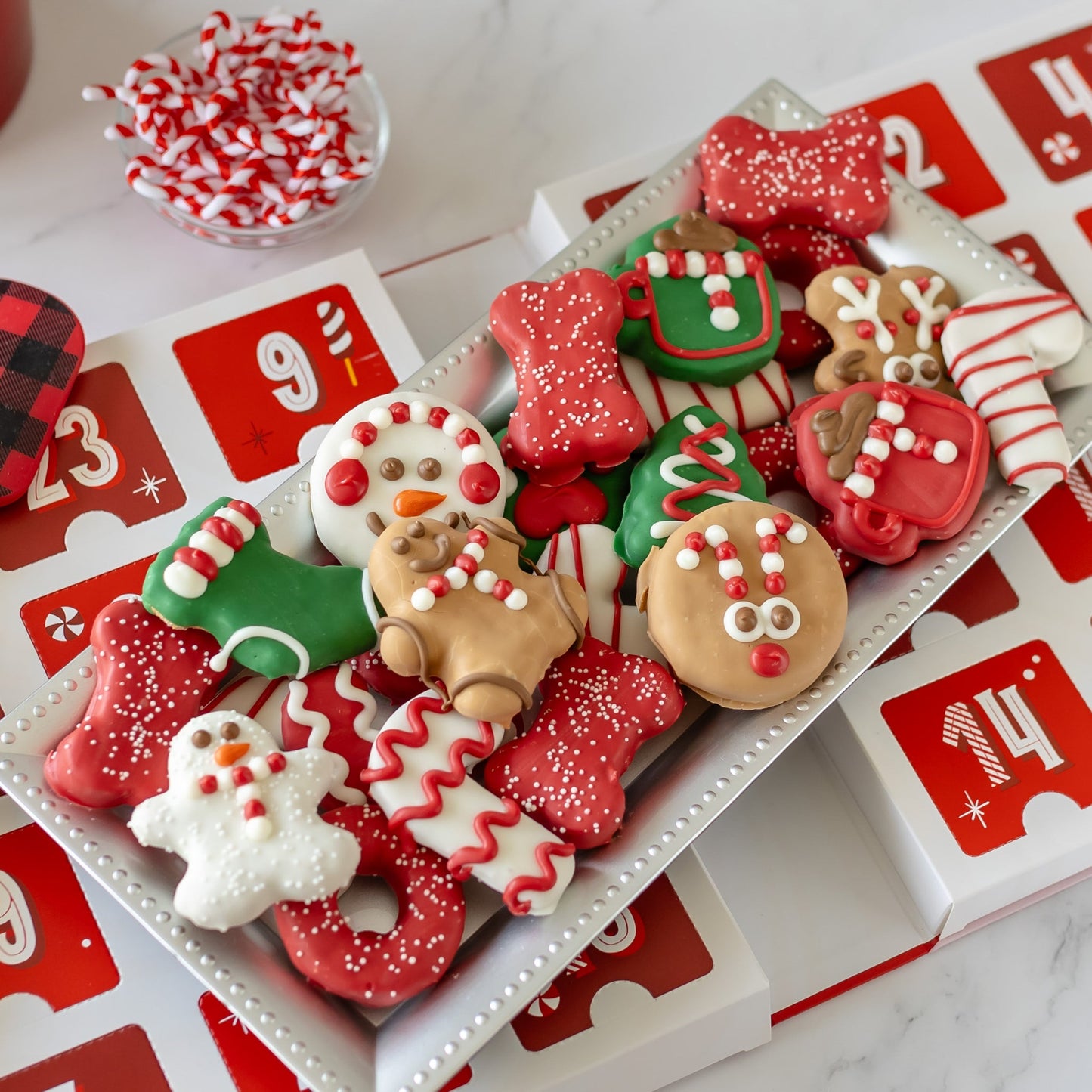 Bosco & Roxy's Deluxe Advent Calendar for Dogs plays Christmas Music when opened