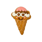 Neapaw-litan Ice Cream Cone Cookie for Dogs
